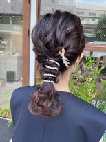 マルカ(MARUCA)&nbsp;結婚式/お呼ばれに大人可愛い編みおろしローポニー