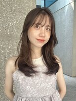 ローネス(LONESS) 顔まわりレイヤー/ブラウンベージュ