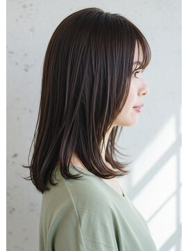 アントワープトーキョー(antwerp TOKYO) 30代40代50代内巻きミディアムローレイヤー髪質改善白髪染め