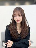 ノク 渋谷(nok)&nbsp;ワンホンレイヤースタイル_イメチェン美髪外ハネボブ