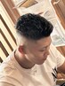 極道パーマ＋メッシュ＋スキンフェード