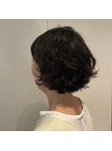 ウェーブショートボブ