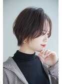 マッシュショート×シースルー前髪