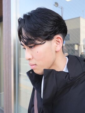 アントバイフィフス 秋田(unt by fifth) 秋田メンズパーマ波巻きスパイラルパーマセンターパートフェード