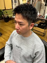 アールズ ヘア(R's hair)&nbsp;MEN’S HAIR/サーフカール/刈り上げセンターパート/印西