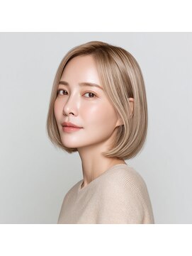 【立体感】内側のコントラストが美しい美シルエットボブ
