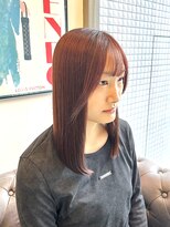 ノア(no_a) カシスチェリーブラウン×ミディストレート