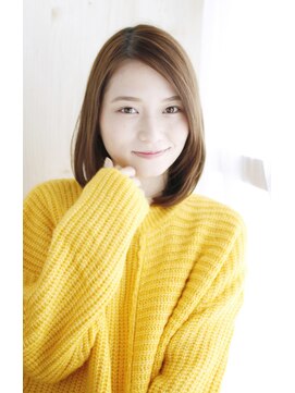 シャンティ 目白(SHANTi) ミディアム_かきあげバングのワンカールスタイル