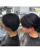 アンジェリカ 鹿児島中央タワー店(ANGELICA)&nbsp;【武石】曲がる縮毛矯正×センターパート