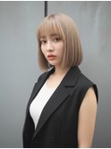 ブリーチ/ダブルカラー/ボブ/透明感/レイヤーカット/渋谷