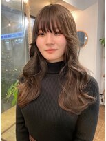 ミモザワークス ヘアアレンジ グレージュカラー