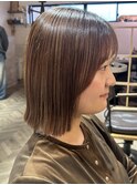 髪質改善20代30代 似合わせ顔まわりレイヤータッセルボブ 京都