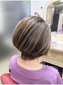 夏カラー◎大人3Dカラーで叶う美髪ショートボブ