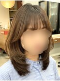 着物ヘア/大人ガーリー/ダークアッシュ/似合わせカット/渋谷
