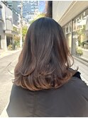 ストカール/コテ巻き風パーマ/ワンカールパーマ/レイヤーカット
