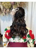 卒業式ヘアセット×袴着付け