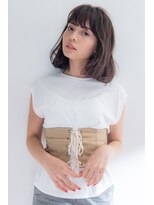 エニイ(ANY) ラベンダーベージュ×ふわっとボブ