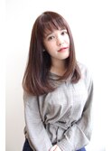 さらさらストレート セミロング
