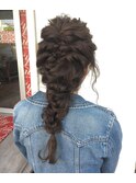 【Unity】あみおろしアレンジ 結婚式ヘアアレンジ 