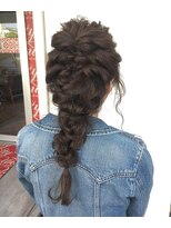 ユニティ(Unity) 【Unity】あみおろしアレンジ 結婚式ヘアアレンジ