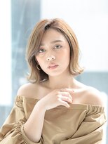 アフロディーテ ギンザ 秋葉原店(APHRODITE GINZA)&nbsp;グレージュカラー/シルキーベージュ/斜めバング/秋葉原