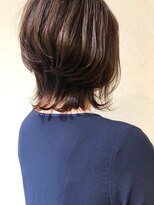 スーパーカット 元町店(SUPER CUT)&nbsp;ウルフボブ　ベージュ系カラー　ひし形ショート