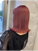 チェリーレッド【池袋.髪質改善.インナーカラー.ケアブリーチ】