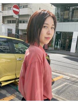 グリード ヘアー(GREED hair) チェリーレッドカラーとボブ