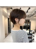 前髪あり大人ショートボブ20代30代40代　立川　立川駅　立川南口