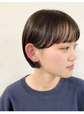 耳掛けショートヘア