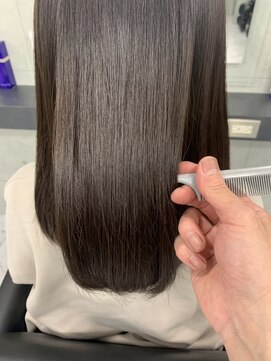 エンディアリング 東銀座(Endearing) 大人ミディアム髪質改善トリートメントストレートヘア東銀座