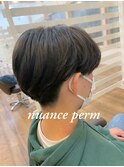 ニュアンスパーマ メンズセンターパート