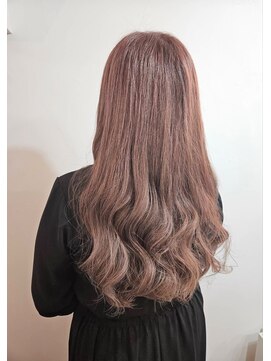 ツムグ 代官山 中目黒(TUMUGU) 大人かわいいくすみピンクオータムベージュくびれロング