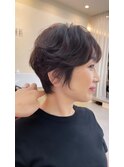 ふんわりショート/大人ショート/アッシュブラウン