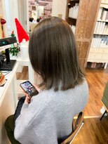 ユイマァル 連島店(YUIMARL) ブリーチ無しダブルカラー_オリーブグレージュカラー