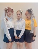 体育祭ヘアセット