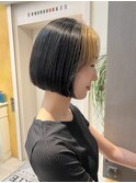 あごラインボブ/コンパクトボブ/ぷつっとボブ/フェイスカラー