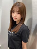 エリス 四条烏丸店(ELIS) 小顔外ハネミディアムアッシュ20代30代40代くびれミディ韓国ヘア