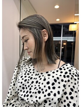 カケル(×.) 秋カラー/コントラストハイライト/結べる長さボブ