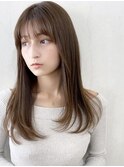 ★大人ガーリーチョコレート艶感レイヤーカットモード