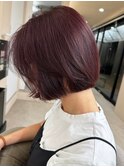 黒髪ボブルフネビージュ小顔ワンレン