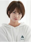 【F】ナチュラルかわいい小顔ショート顔まわりカット