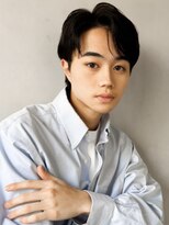 爽やかヘア韓国マッシュアップバング前髪パーマ#04mf0322
