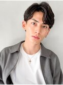 センターパートデジタルパーマ無造作好感度◎似合わせカット