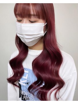 ヘアー アレス(hair ales) ●ワインレッド チェリーレッド 髪質改善