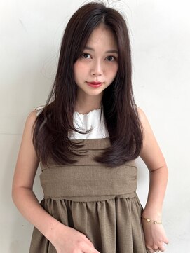 ザックラフィネ(ZACC raffine) ワンカール/レイヤーカット/かきあげ/マロンベージュ/縮毛矯正