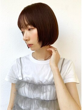 カバーヘア ブリス 戸田公園西口店(COVER HAIR bliss) 小顔◎暗髪ラベンダー×透明感カラー丸みショートボブp戸田公園