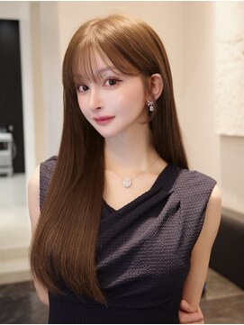 ジュノヘアージャパン 表参道(JUNO HAIR JAPAN) 韓国ヘア 羽エクステ ココアベージュ 髪質改善 レイヤーカット