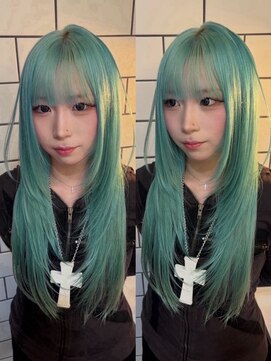 ベレーザ 渋谷(BELEZA) ミントカラー[レイヤーカット/ハイトーンカラー]