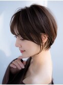 前髪あり大人小顔ショートボブ 30代40代50代【AIN.表参道】川原